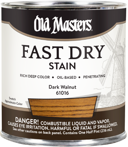 Old Masters Fast Dry Stain Dark Walnut Half Pint 