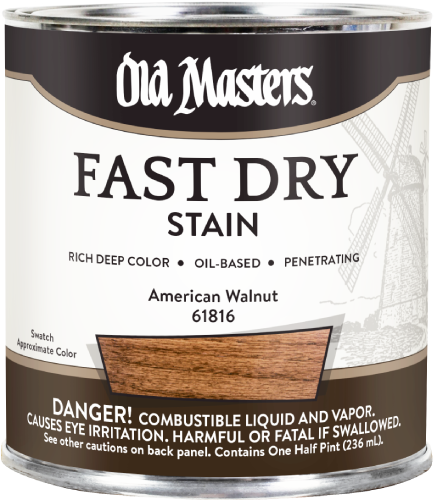 Old Masters Fastdry Stain American Walnut Half Pint 