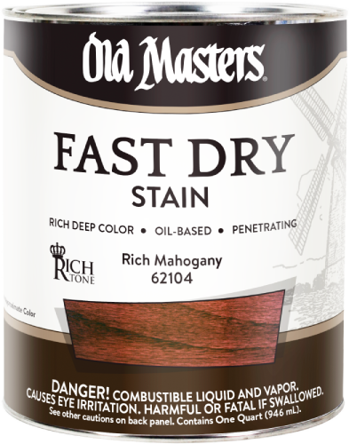 Old Masters Fast Dry Stain Rich Mahogany Quart 
