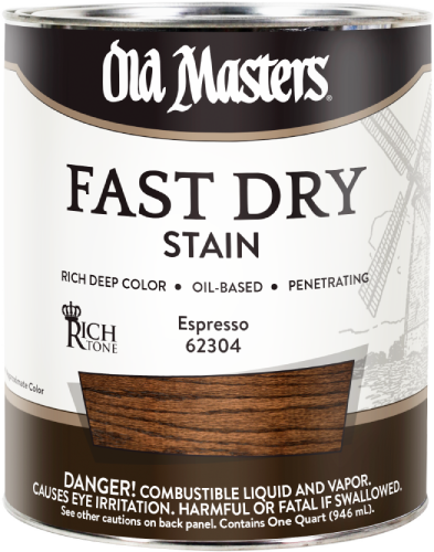 Old Masters Fast Dry Stain Espresso Quart 