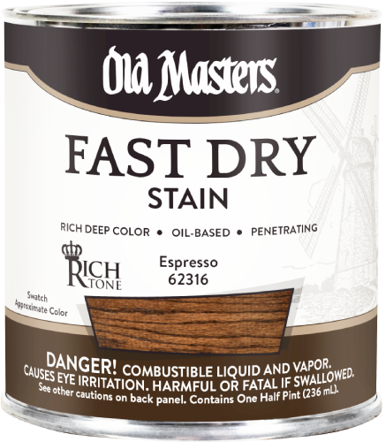 Old Masters Fast Dry Estain spresso Half Pint 