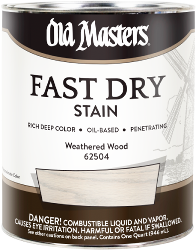 Old Masters Fast Dry Stain Weathered Wood Quart 