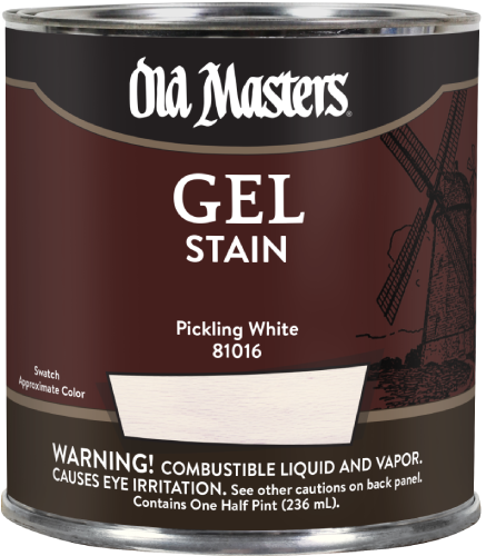 Old Masters Gel Stain Pickling White Half Pint 