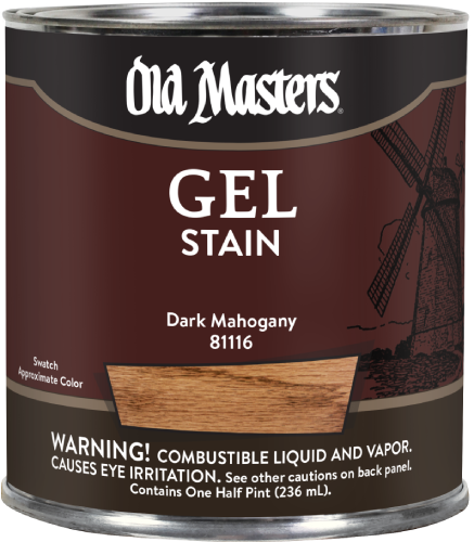 Old Masters Gel Stain Dark Mahogany Half Pint 
