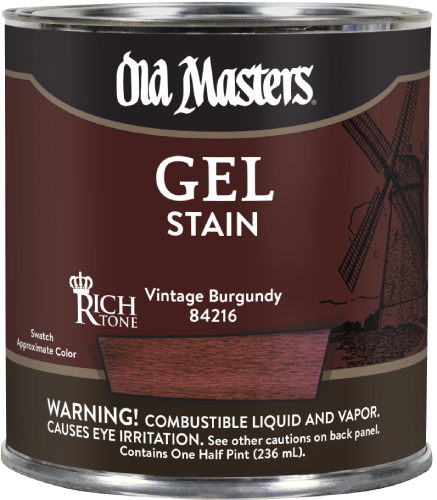 Old Masters Gel Stain Vintage Burgandy Half Pint 