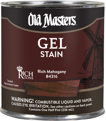 Old Masters Gel Stain Rich Mahogany Half Pint 