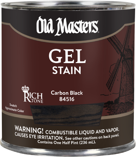 Old Masters Gel Stain Carbon Black Half Pint 