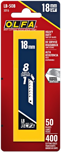 Olfa Lb-50B Heavy Duty Blades (50 Pack) 