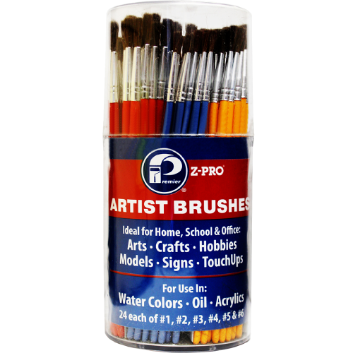 Premier Paint Artist Brush Cylinder (144 Piece) 