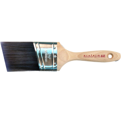 Picasso Blaze Angle Oval, Beaver Tail Handle Brush  2.5" 