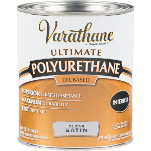 Varathane Interior Clear Satin Quart 