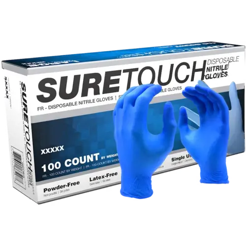 Suretouch Gloves Powder Free Nitrile 5mil Medium 100/Box 
