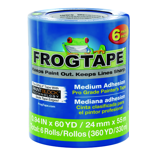 Frogtape Blue 24mm x 55m Contractor Packs [36 rolls/Case] 