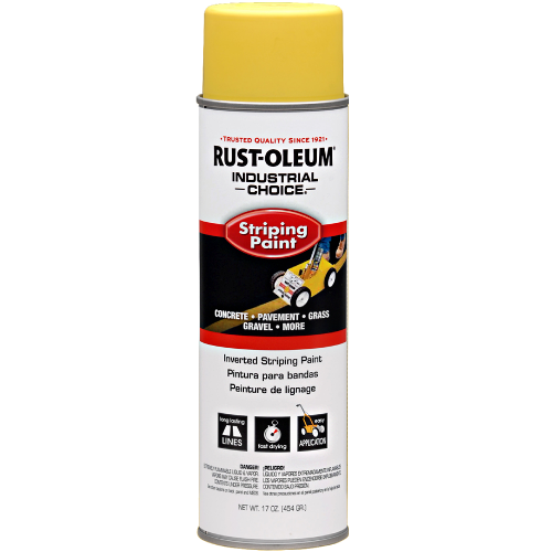 Rust-Oleum S1600 Series Industrial Choice Inverted Traffic Paint Yellow 18oz 