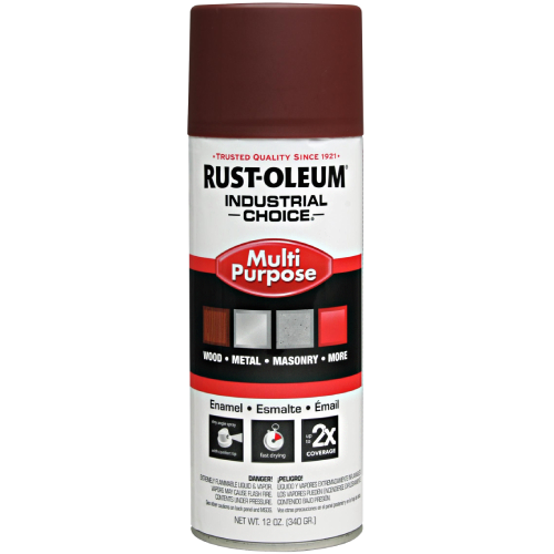 Rust-Oleum S1600 Series Industrial Choice Inverted Traffic Paint Red 12oz 
