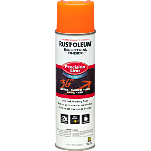Rust-Oleum M1800 Inverted Marking Paint Flourescent Orange 17oz 