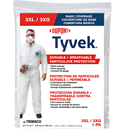 Tyvek Coveralls With Hood 3X-Large 