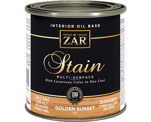 UGL Zar stain Golden Sunset Half Pint 