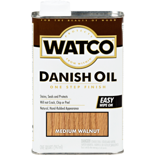Watco Danish Oil Medium Walnut Quart 