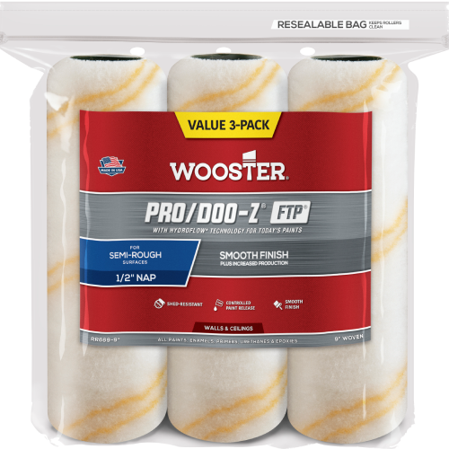 Wooster Pro/Doo-Z Roller Cover 9"x 1/2"  3/Pack 