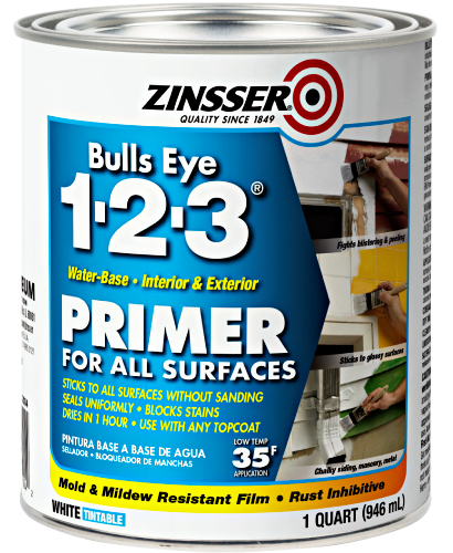 Zinsser Bulls Eye 1-2-3 Primer Quart 